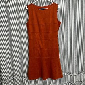 Rust/burnt orange dress